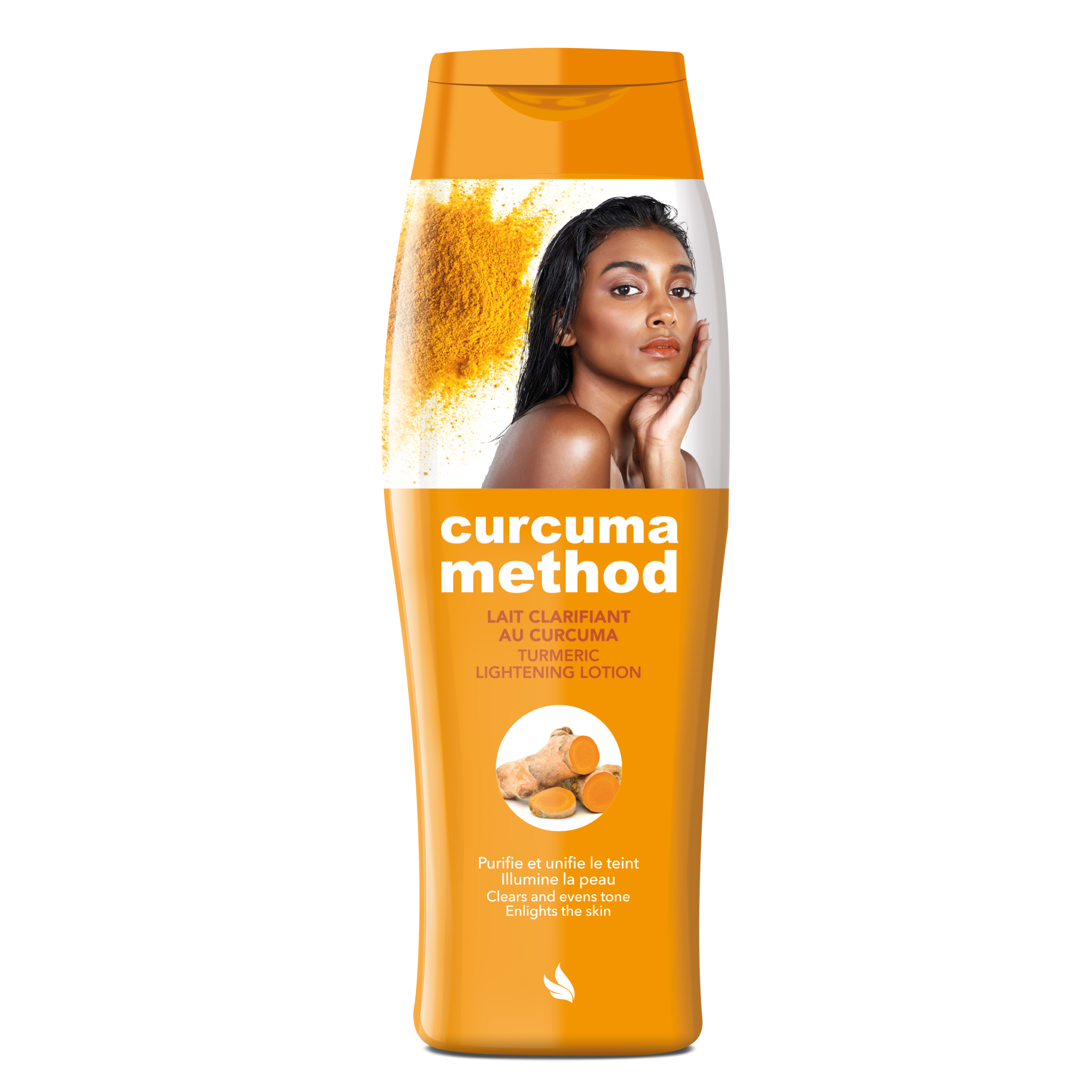 Lait éclaircissant Curcuma Gold - 400ml - SPF50 - Pour Teint Clair & Hyperpigmentation - Neuf